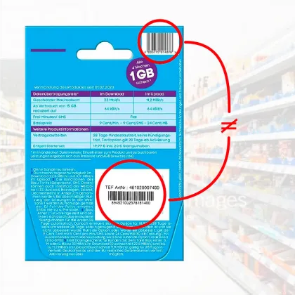 One Item - Two Barcodes